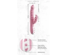 B Series Lyla B serijos Lyla Rabbit Vibrator 2in1 stiprus G taško makšties orgazmas