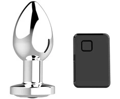 B Series Magic Stimuliatorius-įkraunamas užpakalio kištukas Vibratorius USB 10 Funkcijos - Sidabrinė