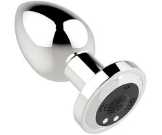 B Series Magic Stimuliatorius-įkraunamas užpakalio kištukas Vibratorius USB 10 Funkcijos - Sidabrinė