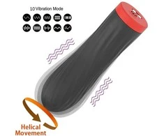 B Series Magic Stimuliatorius-įkraunamas silikoninis jutiklinis vibratorius USB 10 Functions - Juodas