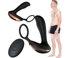 B Series Magic RING Stimuliatorius-prostatos masažuoklis su žiedo USB 10 funkcija / nuotolinio valdymo pulteliu