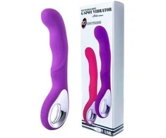 B Series Magic Vibrator G-spot 10 functions USB Violetinė
