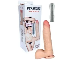B Series Real B serijos Real Dildo varpa su rotacija ir siurbtuko sėklidėmis 23cm