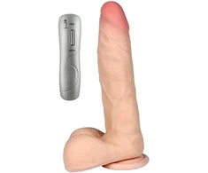 B Series Real B serijos Realistinis dildo penio vibratorius 23cm 7 režimai