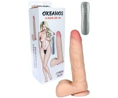B Series Real B serijos Realistinis dildo penio vibratorius 23cm 7 režimai