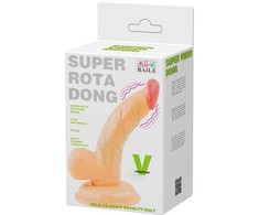 Baile Vibrators Baile Super Rota Flexible Intimate Model with Suction Base 15cm rusvai gelsvas