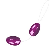 Baile Anal Rožinė Baile Twins Balls Rožinė - Dual Intimate Beads with Nylon Cord, ABS, Medium