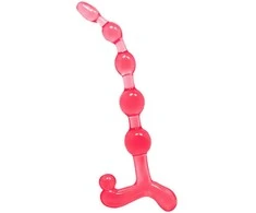 BAILE koraliki sonda analna silikonowe 20cm skirtingos spalvos