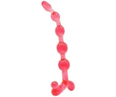 BAILE koraliki sonda analna silikonowe 20cm skirtingos spalvos