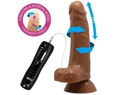 Pretty Love BAILE Minkštas tikroviškas dildo su vibracijomis 18,5 cm