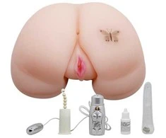 BAILE -REALISTIC VAGINA AND ASS, Vibration Rotation Šildymo funkcija Sekso pokalbis