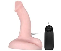 Baile Vibrators BAILE Realistinis silikoninis dildė su vibraciniu peniu