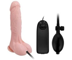 LYBAILE pripučiama dildo vibruojanti TPR medžiaga, minkšta 18,8 cm