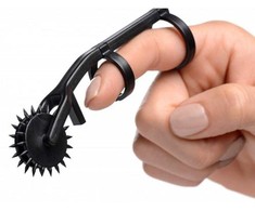 Xr Brands Thorn Double Finger Pinwheel Sensory Stimulation Tool - Sidabrinis, Compact