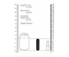 Shots Be Good Tonight Mini vibratorius, mažas klitorio masažuoklis, 10 režimų, 7cm