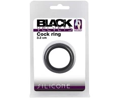 Black Velvets Juodas Velvets Cock Ring 3.2 cm