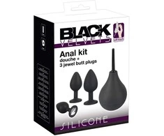 Black Velvets Juodas Velvets Anal Kit