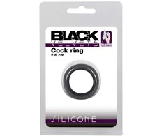 Black Velvets Juodas Velvets Cock Ring 2.6 cm