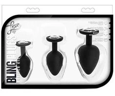 Blush LUXE BLING PLUGS MOKYMO RINKINYS SU BALTAIS BRILIANTINIAIS AKMENS