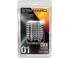 Blush Skaistalai STAY HARD COCK SLEEVE 01 CLEAR