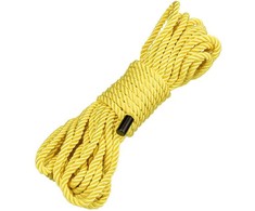 CalExotics Boundless Rope 10m Geltona - Durable Bondage Priedas