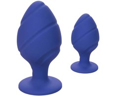 CalExotics Cheeky Silicone Plug Violetinė Atsparus vandeniui Two Sizes
