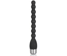 Calexotics Juodas Vibrating Anal Plug Wand karoliukai