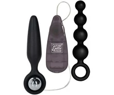 Calexotics Plug/vibr-BOOTY CALL BOOTY VIBRO KIT Juodas