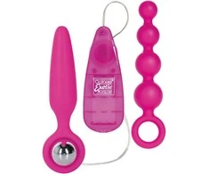 Calexotics Plug/vibr-BOOTY CALL BOOTY VIBRO KIT Rožinis