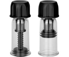 CalExotics Colt Suction Cups for Nipple Stimulation, Juodas, Adjustable System