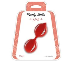 Kulki-PALLINE CANDY BALLS CHERRY Raudonas