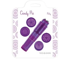 Candy Pie Mini klitorio stimuliatorius masažuoklis su pagalvėlėmis