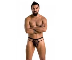 Passion Men Casmir 029 THONG COLLIN juodas S/M - Passion
