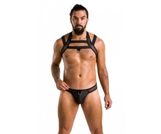 Passion Men PASSION Jacob Juodas Set S/M - Modern Lingerie, Oeko-Tex, EU Quality