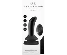 Chrystalino By Shots Dygliuotas – su siurbtuku ir nuotolinio valdymo pulteliu – 10 greičių – juodas