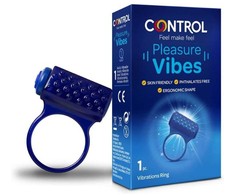 CONTROL Pleasure Vibes Vibrating Ring Ergonomic Silicone 20min Use