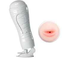 Syoss Crazy Bull Oral Masturbator Mouth 12 Vibration Functions Su Stand
