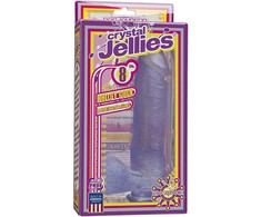 Doc Johnson Crystal Jellies 8" Intimate Model with Suction Base, Clear