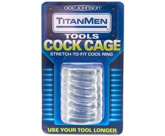 Doc Johnson TitanMen Intimate Retention Cage Juodas TPE Flexible