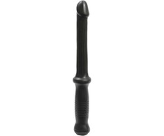 Doc Johnson Anal Probe Push Flexible PVC Wand Juodas 18 cm