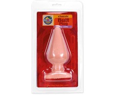 Doc Johnson Classic Intimate Plug Large 14cm Juodas Anatomical Design