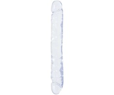 Doc Johnson Crystal Jellies JR. Double Ended Flexible Model 30cm Clear