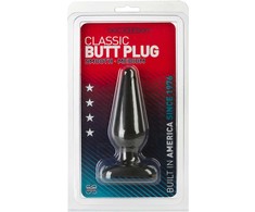 Doc Johnson Classic Medium Intimate Plug Juodas 13cm