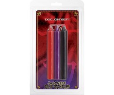 Doc Johnson Japanese Drip Candles 3-Pack Multicolor Low-Temperature
