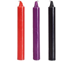 Doc Johnson Japanese Drip Candles 3-Pack Multicolor Low-Temperature