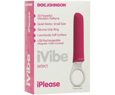 Doc Johnson iPlease Mini Vibrator - Discreet Lipstick Design, 20 Modes
