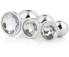 Dream Toys Rinkinys metaliniai užpakaliukai su deimantu