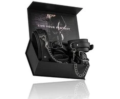 Easytoys Antrankiai, antrankiai, grandinėlės, apykaklė, bdsm aksesuarai