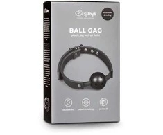 Easytoys Knebel-Ball Gag Su PVC kamuoliuku - Juodas