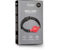 Easytoys Knebel-Ball Gag Su PVC kamuoliuku - Raudona